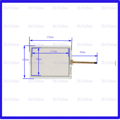 57009  130*100mm四线电子触摸手写外屏幕玻璃5.7寸工控屏