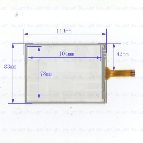 HLD-TP-1015 数码工控通用触摸113*83MM手写外屏幕玻璃HLDTP1015