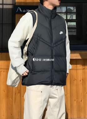 Nike/耐克Windrunner男女冬季保暖运动休闲马甲羽绒服DV1136-010