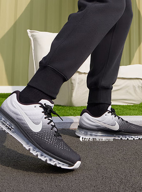 Nike/耐克 Air Max 2017 男子低帮黑白复古运动跑步鞋849559-010