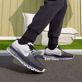 Nike/耐克 Air Max 2017 男子低帮黑白复古运动跑步鞋849559-010