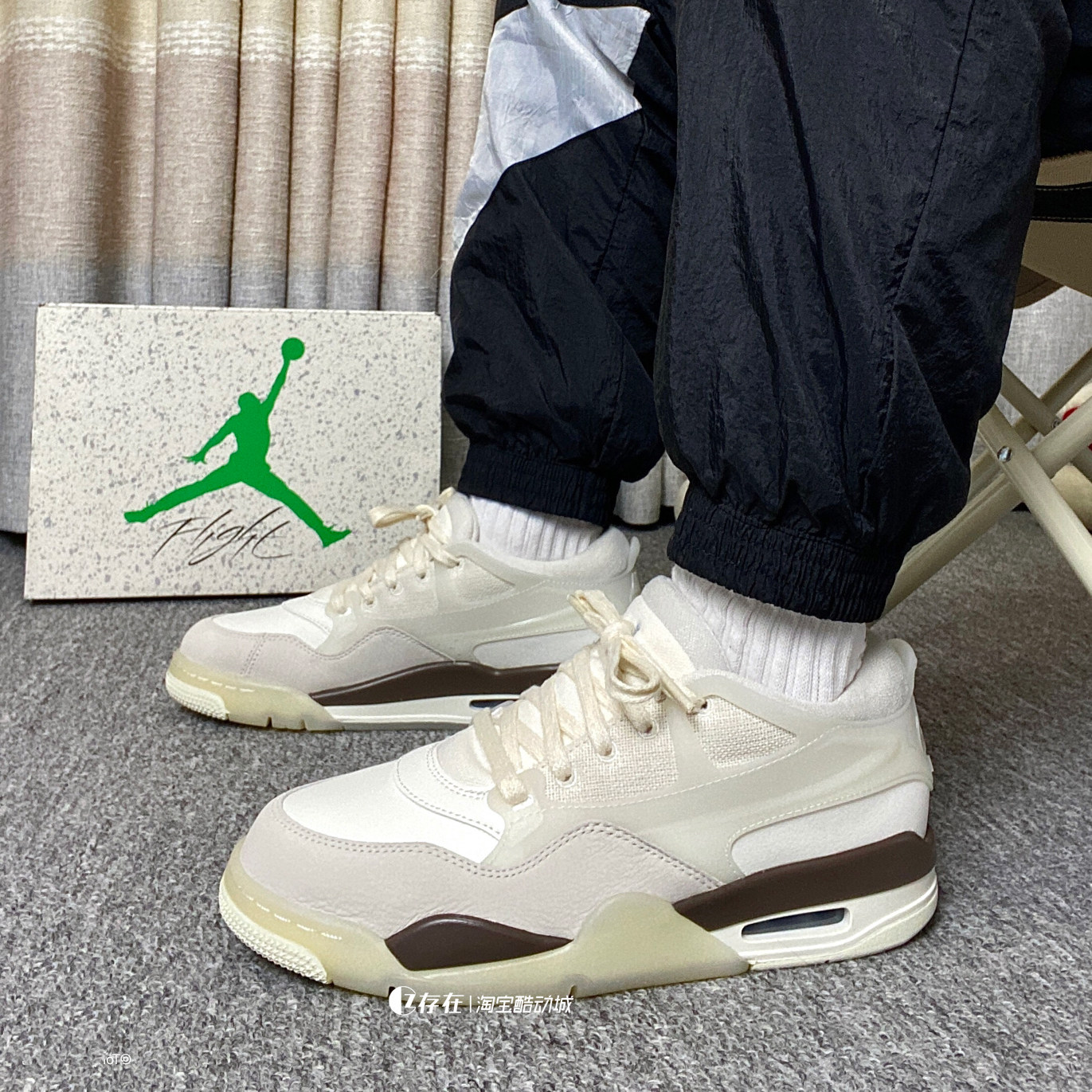 Air Jordan 4 RM AJ4黑武士百搭气垫缓震运动休闲鞋FQ7938-100