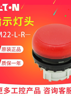 EATON /伊顿穆勒 M22-L-R 平齐灯头 红色指示灯德国进口 原装正品
