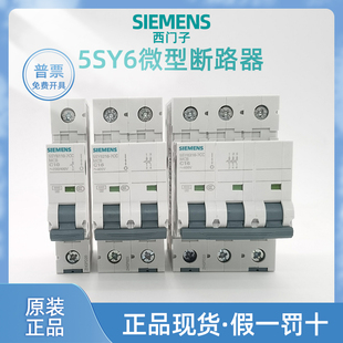 西门子5SY6微型断路器1P2P3P4P 63A可选 SIEMENS空开C型D型6