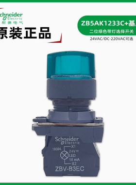 施耐德ZB5AK1233C带灯选择开关
