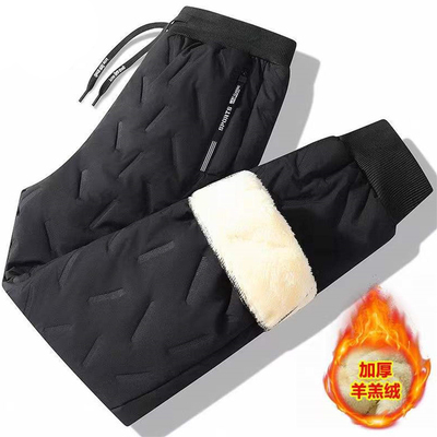 巴拉bala男童加绒裤子大童冬裤