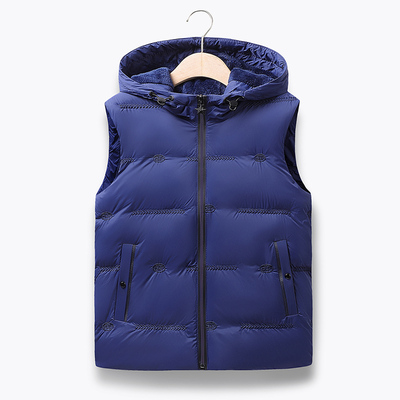 大童男童马甲秋冬季连帽羽绒马夹