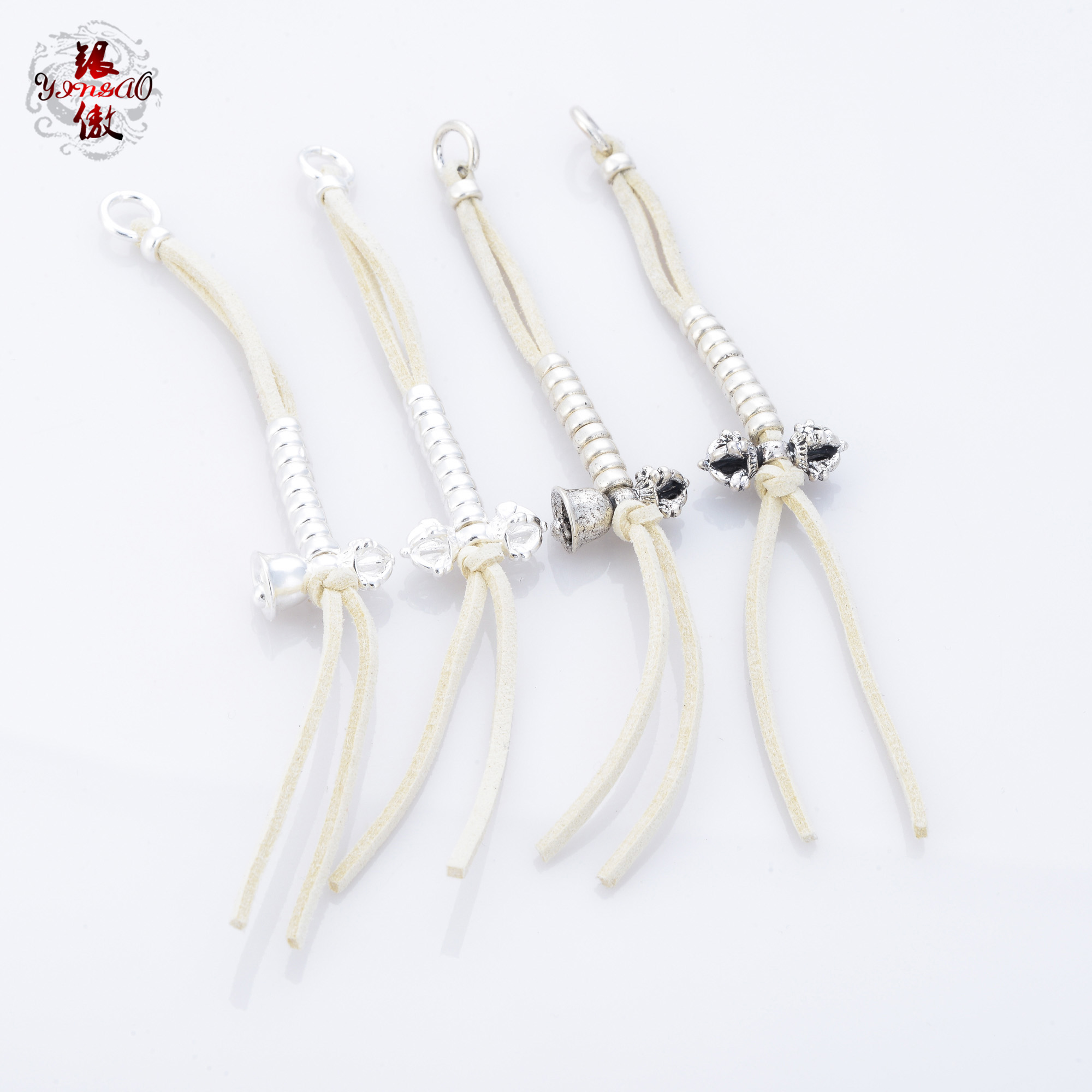 银傲 复古金刚杵背云计数器藏式记数佛珠DIY文玩配饰星月配件