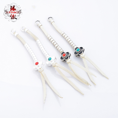 银傲 复古镶嵌背云计数器藏式记数佛珠挂件DIY文玩配饰配件