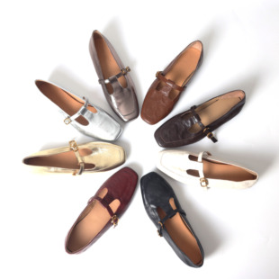 鞋 3560 子春秋单鞋 玛丽珍鞋 法式 平底方头英伦风小皮鞋