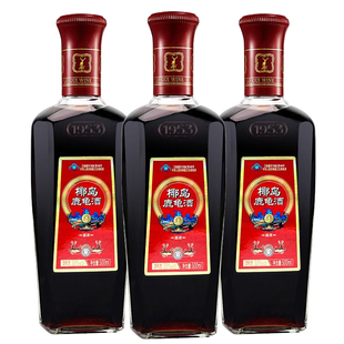 3瓶装 500ml 鹿茸保健酒 椰岛鹿龟酒精制装 2025年产海南特产33度