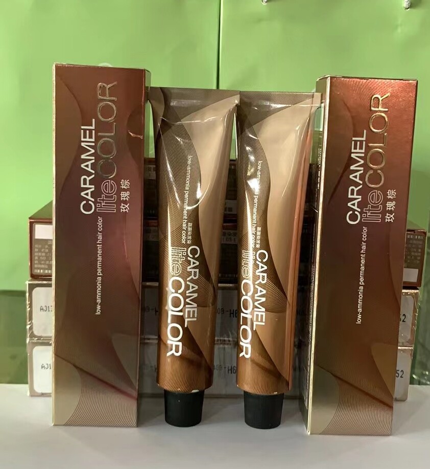 嘉瀛玫瑰棕护理染发膏100ml单支理发店专用发廊美发店送色板8茶色