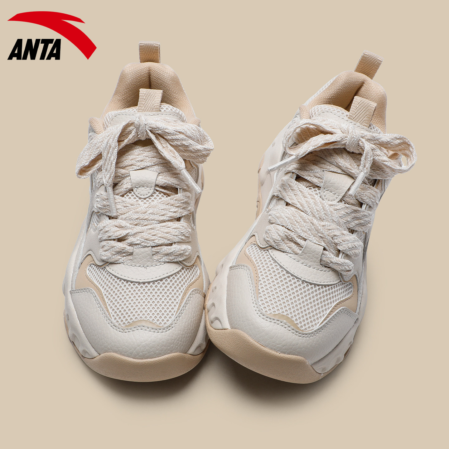 安踏面包鞋女休闲百搭韩版复古百搭2025冬季新款官方旗舰运动鞋子,运动鞋new,老爹鞋,淘宝优惠券,粉丝福利购,淘宝优惠卷