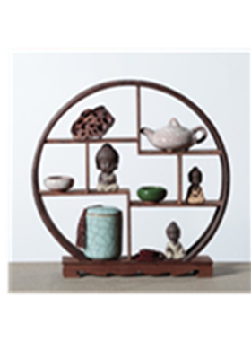 古玩博古架茶室书房小摆件展示架