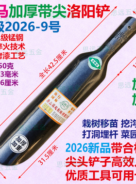 钢马升级洛阳铲打洞尖铲加厚锰钢淬火打孔开槽埋杆架秧苗拉果枝