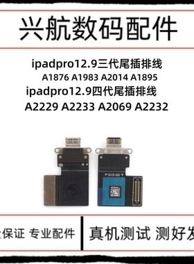 适用于iPad Pro12.9 三代尾插排线A1876 A1983 A2014 12.9四代