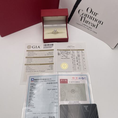 周大fu TMARK 30分车花钻戒 GIA双证书