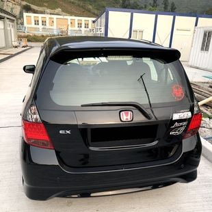 适用于2004-2007款老飞度尾翼一代飞度两厢改装专用原厂无灯顶翼