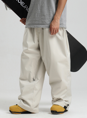 gsousnow滑雪裤男女同款冬户外登山滑雪宽松防水防风透气耐磨保暖