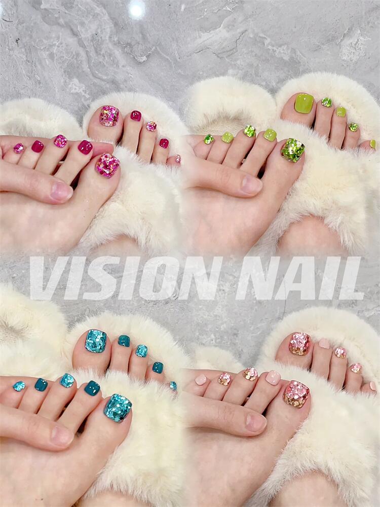 VISION夏日多彩脚穿戴甲