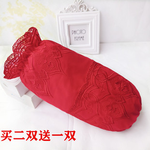 韩版双层女士防污办公室袖套秋冬款学生红色白羽绒服袖筒清洁护袖