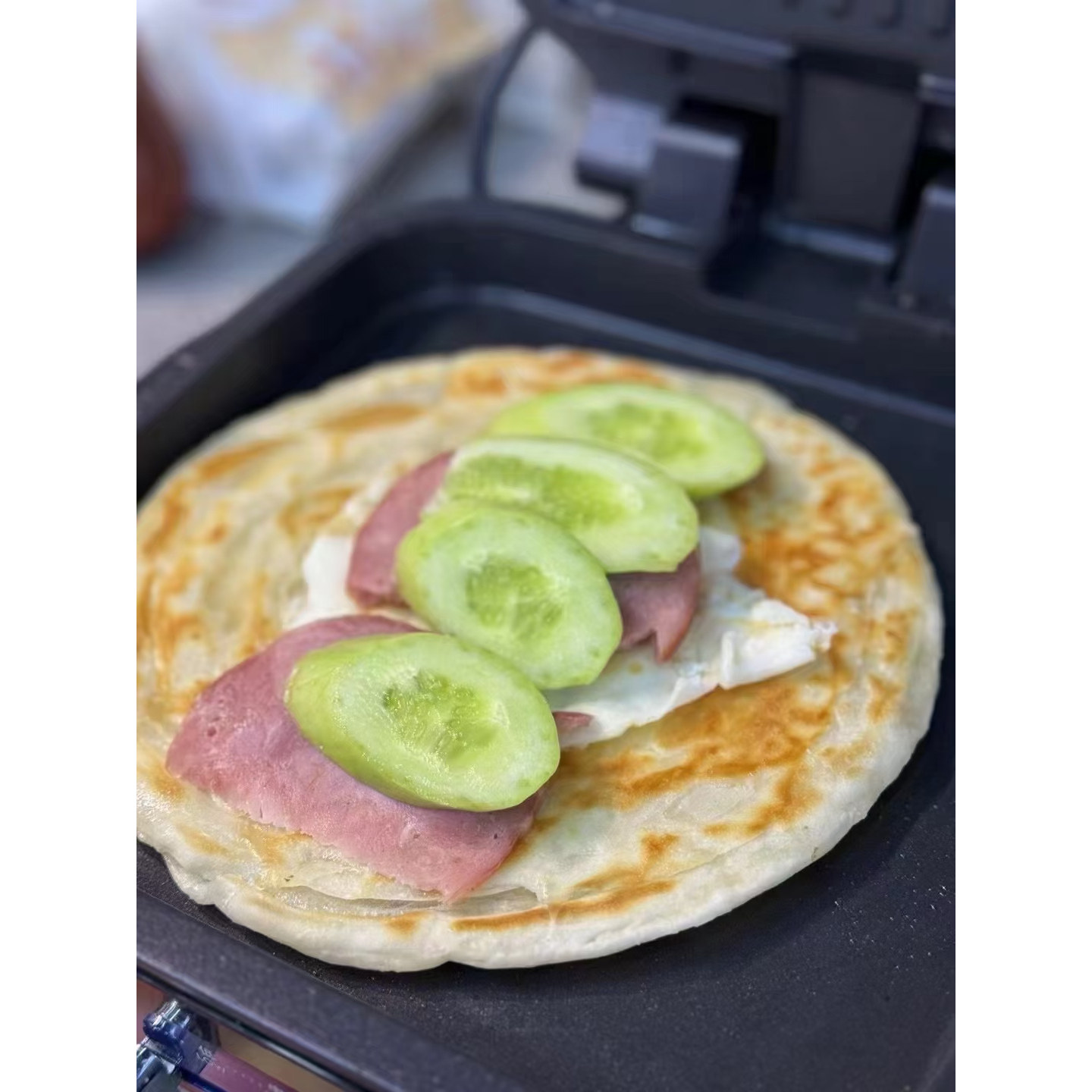 120g清真大饼手抓饼面饼胚团购100张特价回民小吃早餐饼美食商用