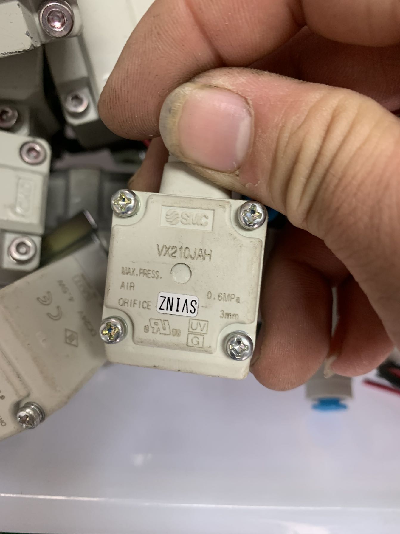 SMC VX210JAH 电磁阀 原装进口正品拆机