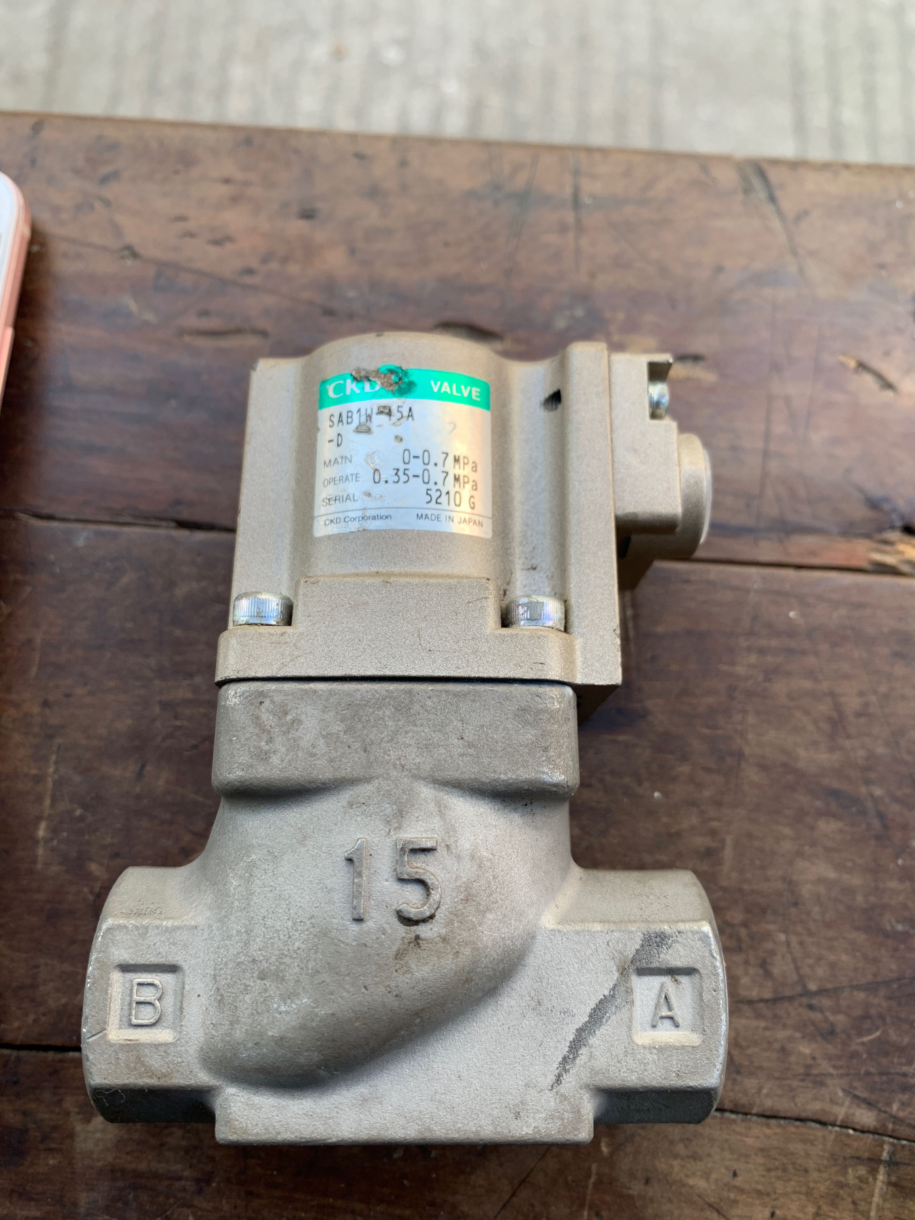 CKD SAB1W-15A-D 气控阀 原装进口 库存备件 外观有花 无使用过