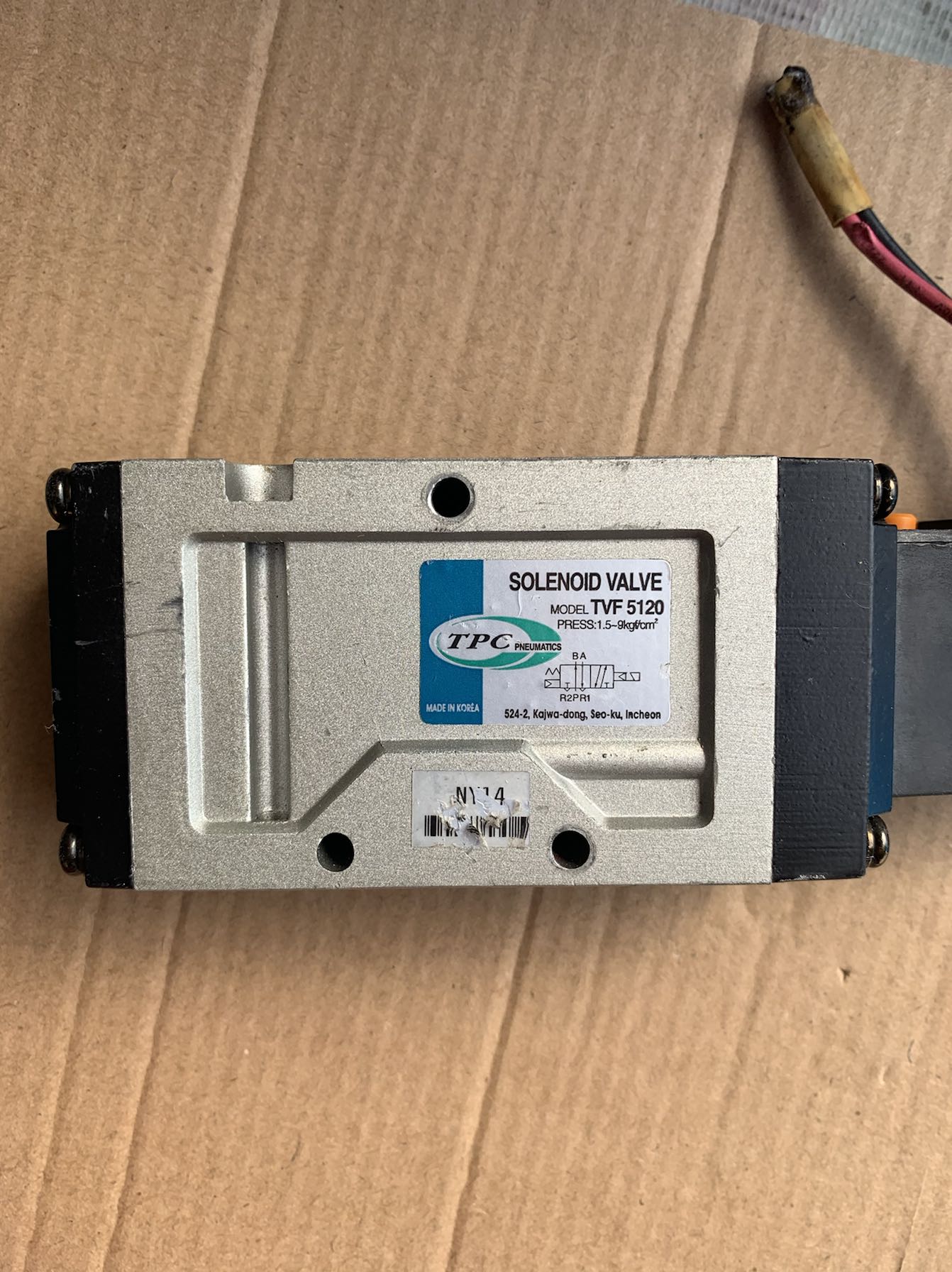 TPC TVF5120 电磁阀 韩国进口 已测试完好