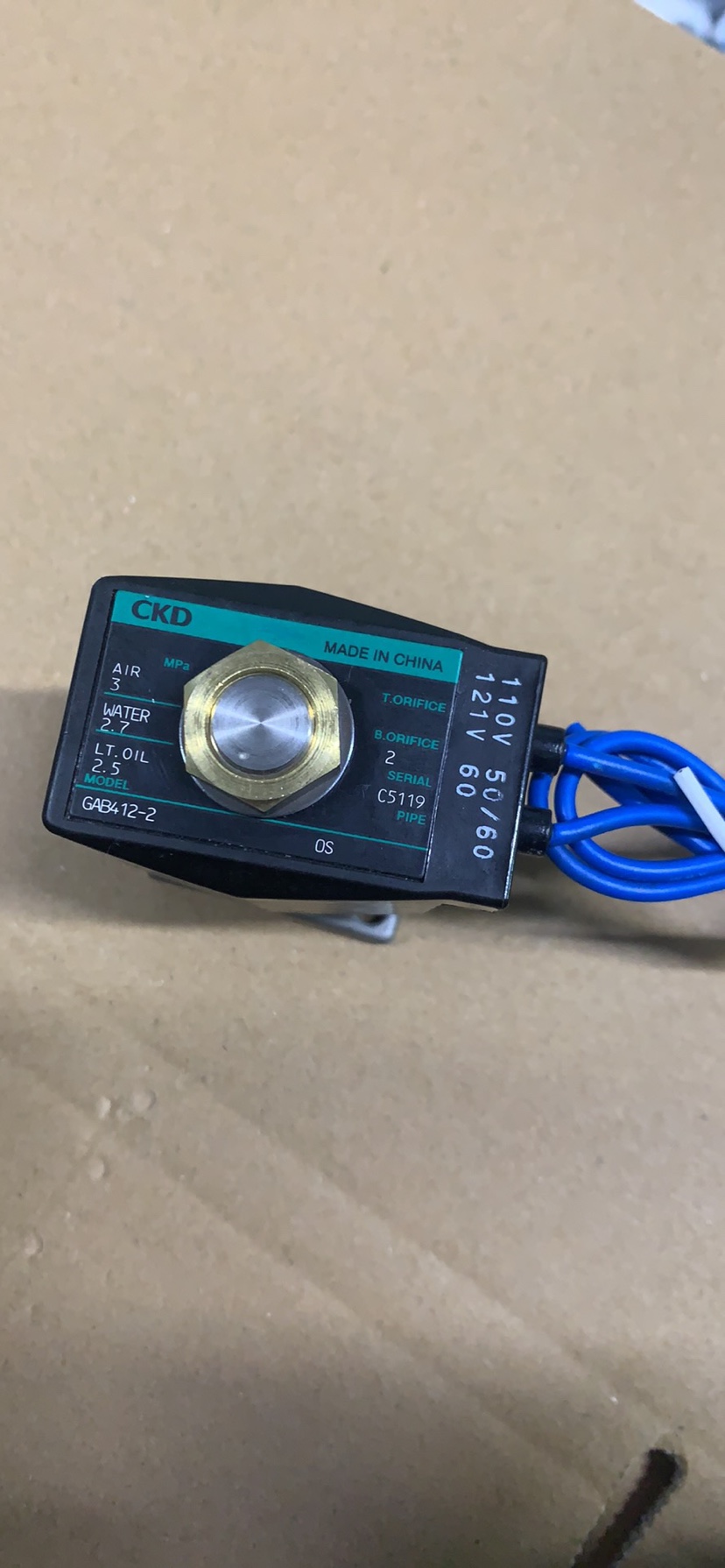 CKD GAB412-2 电磁阀 3mpa压力 高压阀 原装正品