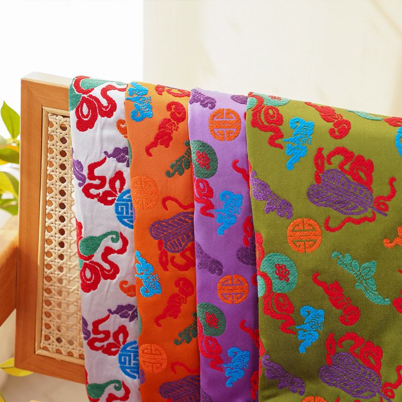 旗袍汉服中国风缎布料