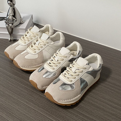 真皮小白秋季德训鞋百搭2024新款