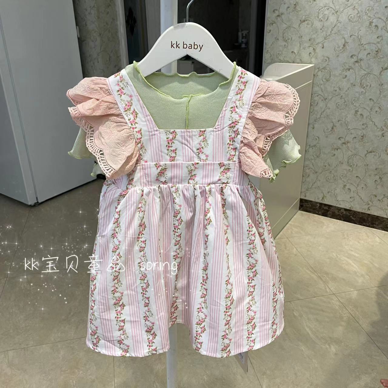 女背带裙洋气春夏背带裙套装