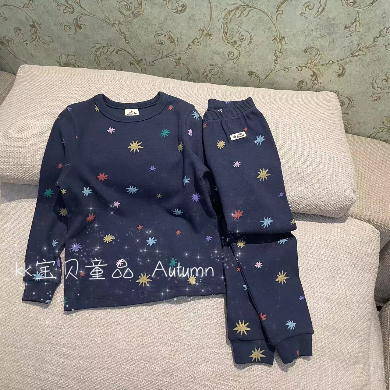 110-160男童女童内衣家居服套装