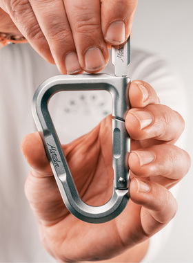 美国Matador防盗挂钩带锁D型扣快挂扣登山扣便携TSA行李箱背包锁