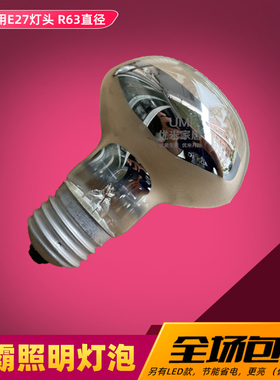 浴霸中间照明灯泡40WLED5W3W浴霸灯泡防水防爆E27R63照明节能包邮