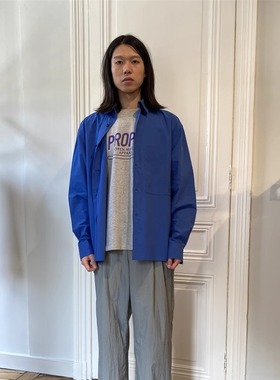 PROPER定常 经典款长袖衬衫（蓝色）| triplemajor