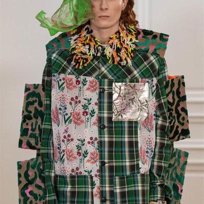 【5折】Walter Van Beirendonck 刺绣图案拼接夹克 | triplemajor