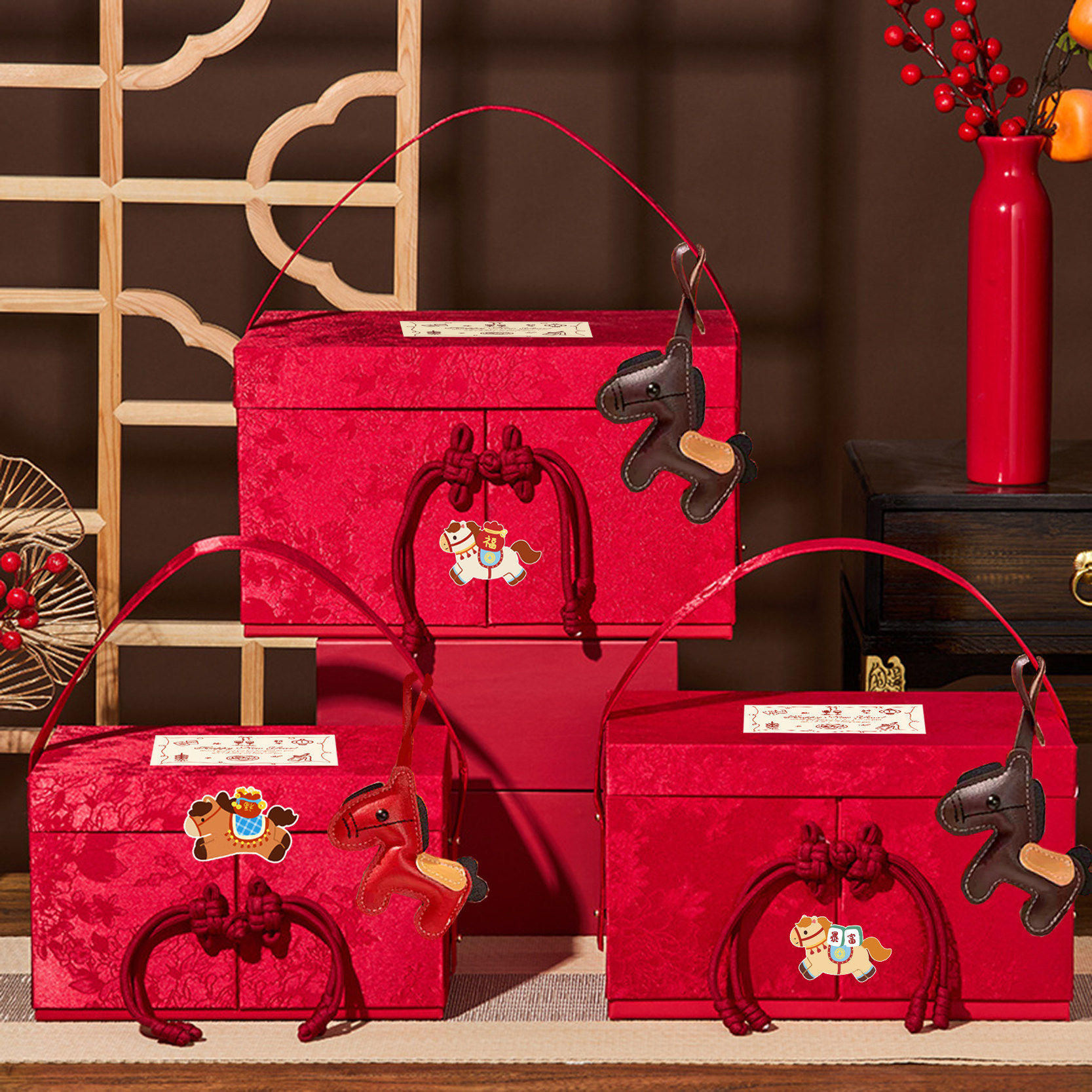 2026新年礼盒包装年货糖果马年曲奇零食烘焙特产年会伴手礼包装盒,厨房/烹饪用具,点心包装盒/包装袋,淘宝优惠券,粉丝福利购,淘宝优惠卷