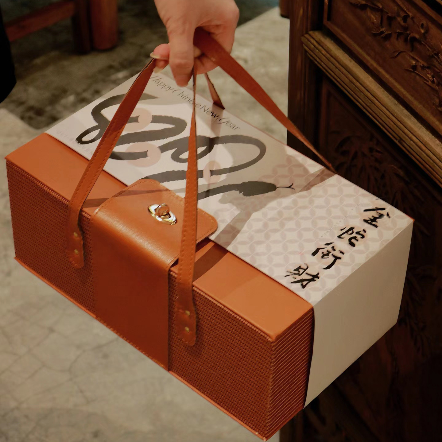 2026新年饼干手提盒糯米船雪花酥包装盒太妃糖曲奇盒牛轧糖果礼盒