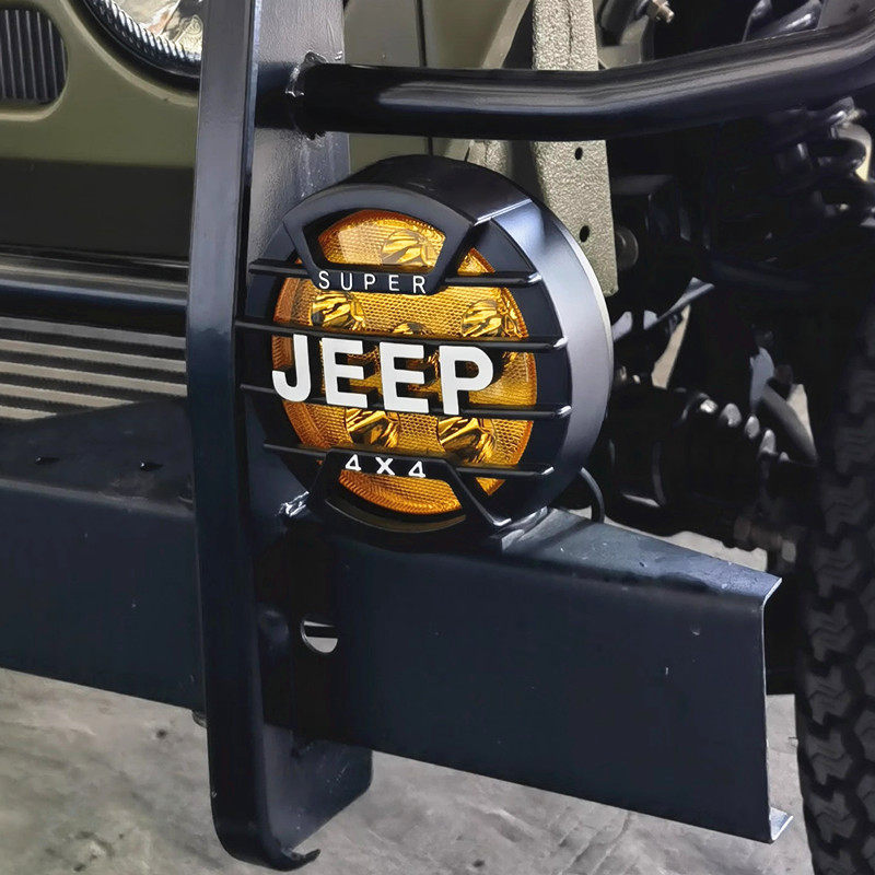 超亮JEEP4X4汽车改装LED射灯越野车前杠车顶灯12V24V通用越野灯