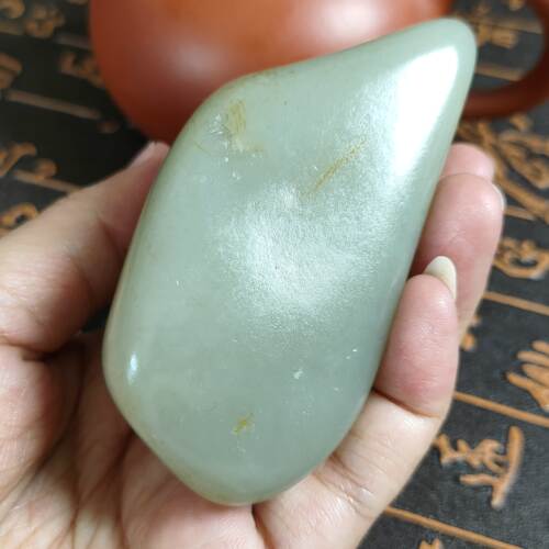 玉之路天然青白籽料原籽细腻