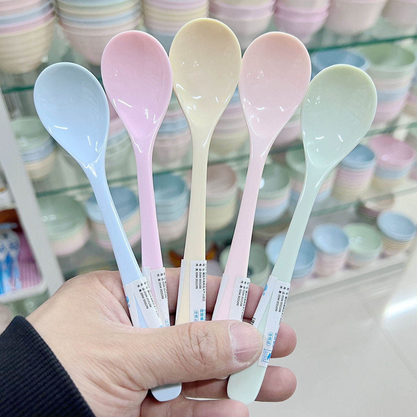 水果甜品冰淇淋家用可爱蛋糕西瓜长柄搅拌糖零食咖啡密胺树脂勺子
