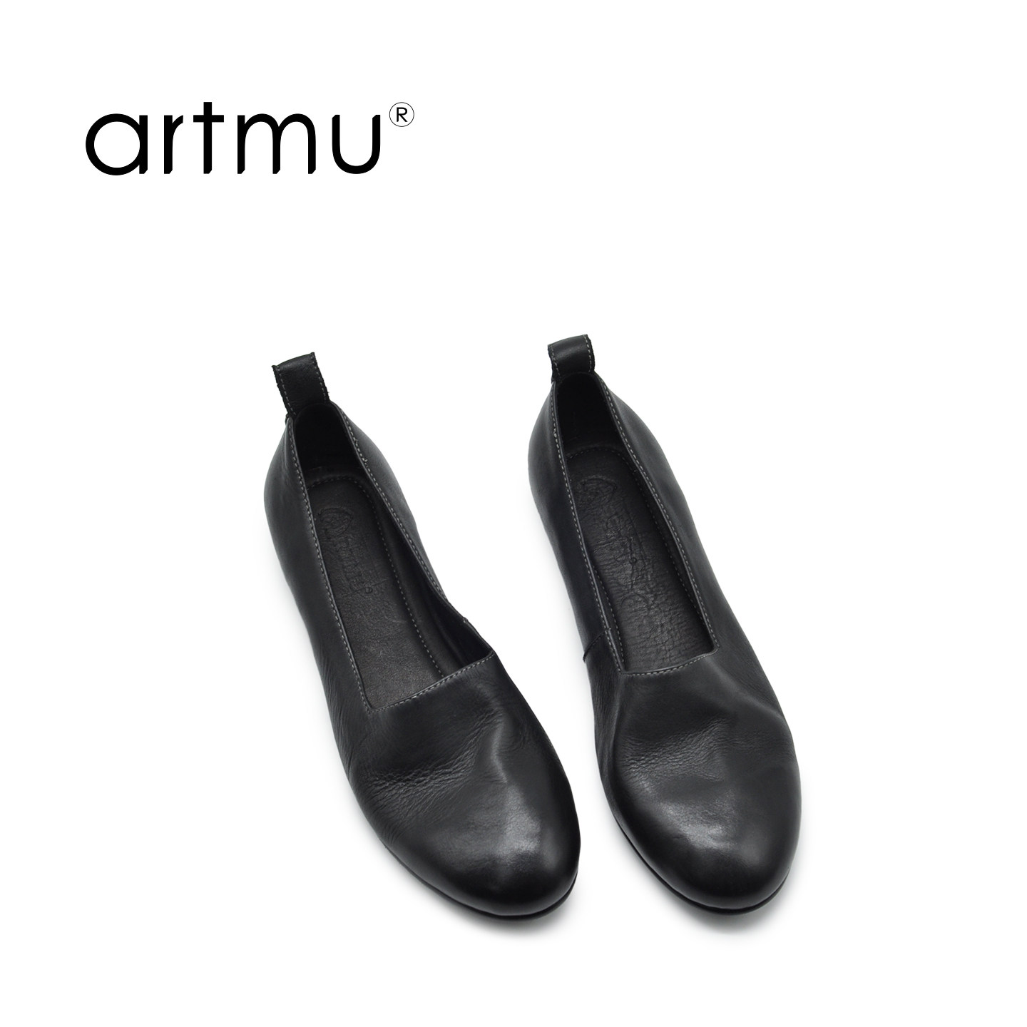 Artmu阿木原创复古水洗牛皮乐福鞋女一脚蹬单鞋2026年超火的鞋子,女鞋,浅口单鞋,淘宝优惠券,粉丝福利购,淘宝优惠卷