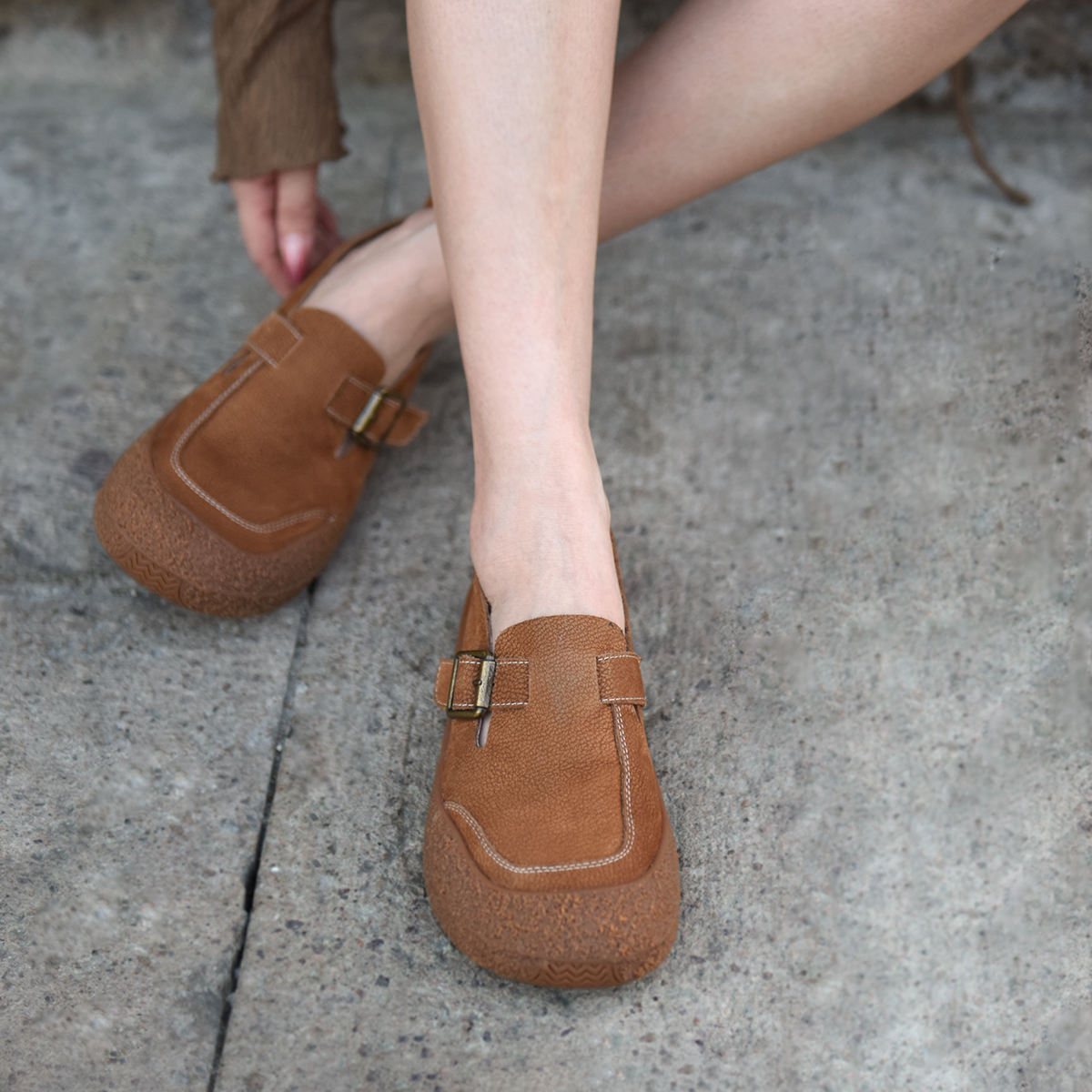 artmu真皮休闲鞋深口四季鞋