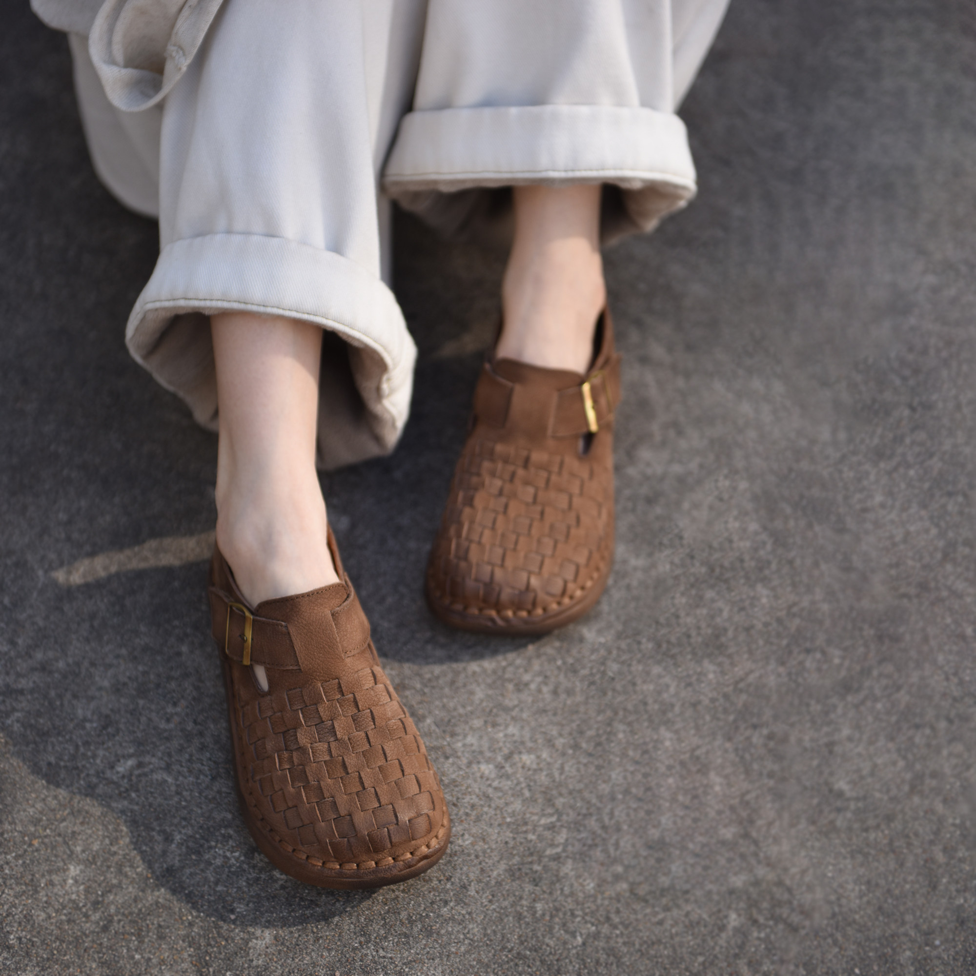 Artmu阿木复古厚底编织博肯鞋软底深口单鞋2026春季新款乐福鞋女,女鞋,勃肯鞋/软木鞋,淘宝优惠券,粉丝福利购,淘宝优惠卷