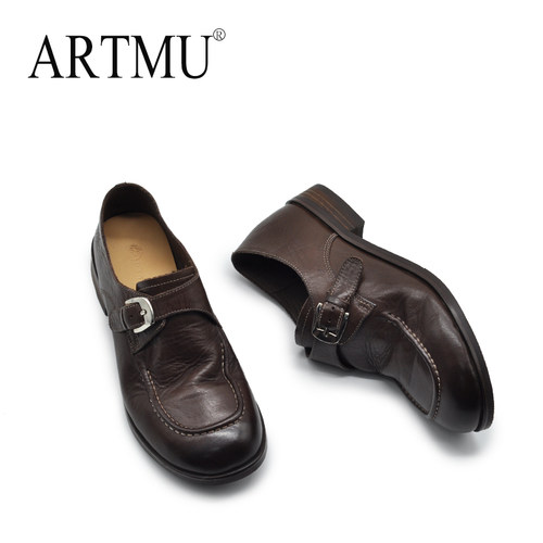 artmu乐福鞋深口法式单鞋