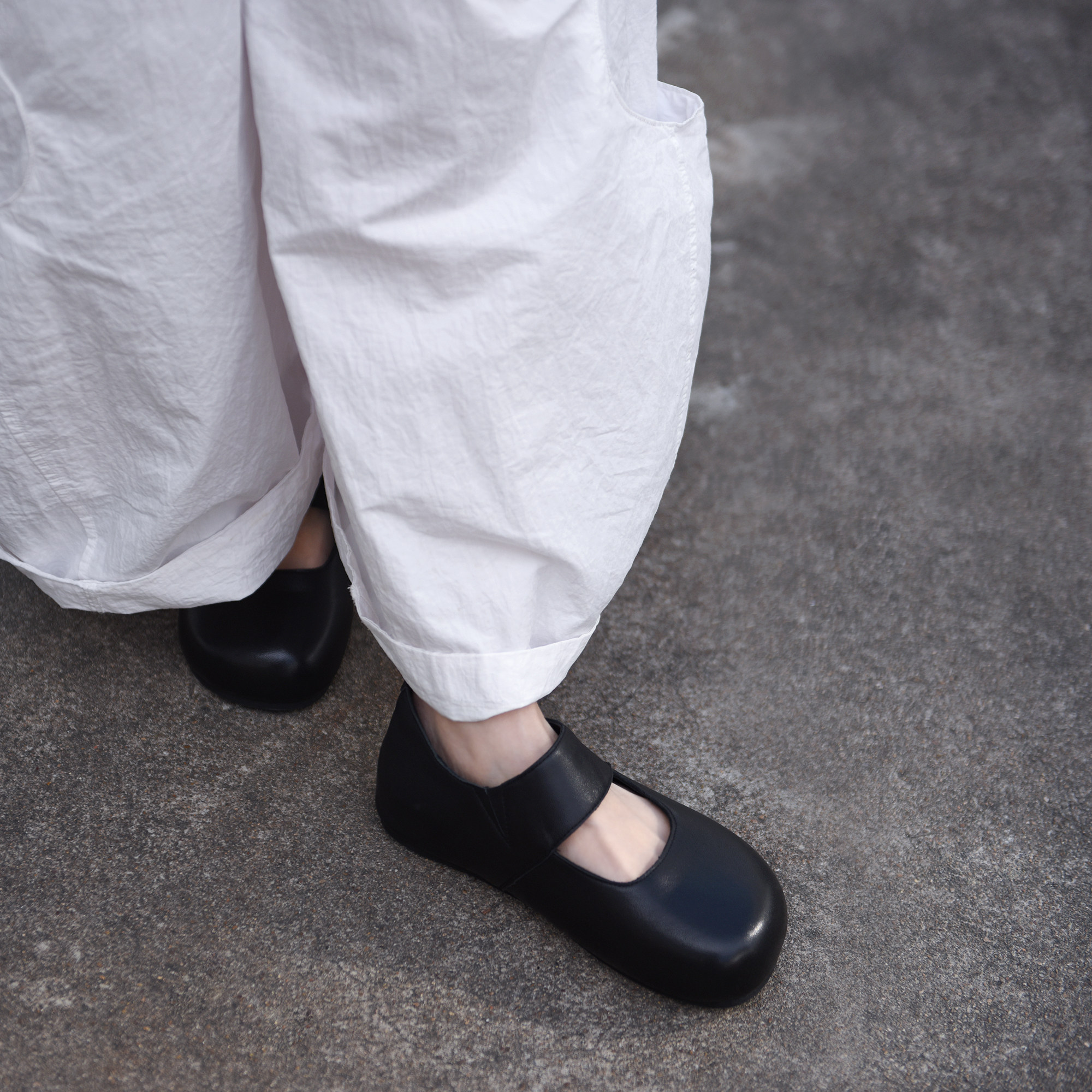 阿木厚底博肯玛丽珍女鞋浅口内增高单鞋女款黑色小皮鞋2026春新款