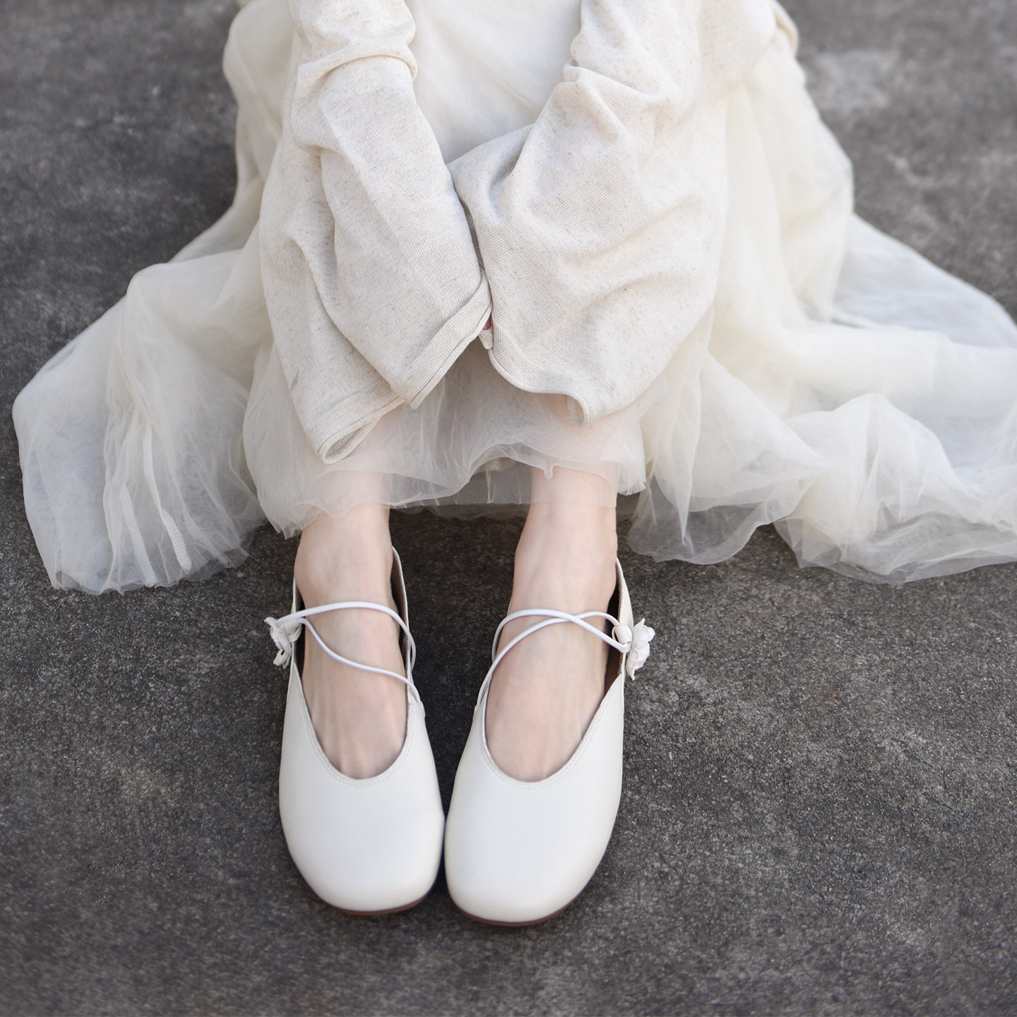 Artmu阿木玛丽珍女鞋子配裙子平底森系花朵浅口单鞋2026春新款