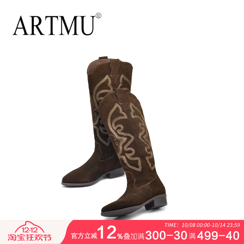 真皮长靴骑士靴子2024新款